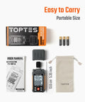 Orange Sound Level Meter With A Weighting, 30 To 130 dB Range, Portable Decibel Meter With 2.25 Inch Backlit LCD, Data Hold, Max Min, Ideal For Home Use, Noisy Neighbor Monitoring, Workshop And Factory Noise Tracking. kit with manual, batteries and pouch