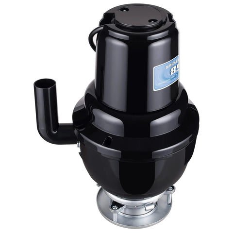 1.25 HP Quiet Garbage Disposal With Anti Jam Torque Master Grinding System, Stainless Steel Food Waste Grinder, Black
