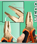 Non Sparking 15 Piece Tool Set With Beryllium Copper Tools In A Handy Toolbox pliers gripping wire