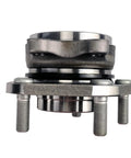 Side view of front wheel hub and bearing assembly fits Rogue 2014 2023 Qashqai 2017 2018 Rogue Sport 2017 2022 AWD FWD 5 lug bolt on replacement.