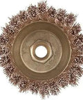 Cup Knot Wire Brush For Non Sparking And Non Magnetic Use With Corrosion Resistance 4 Inch Diameter High Performance Cleaning Tool