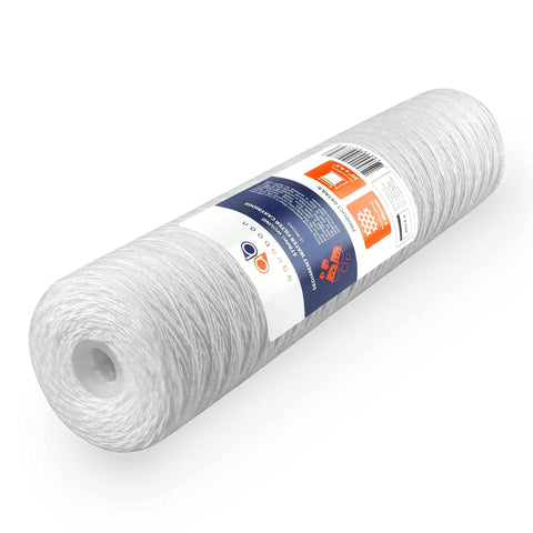 5 Micron Whole House String Wound Water Filter Replacement Cartridge 20 x 4.5 For Well Water Filtration, WP5BB20P