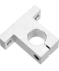 4 Piece SK20 Aluminum Linear Rod Rail Shaft Support Clamp for 20mm Shaft with 6mm Mount Holes, Heavy Duty CNC Machine 3D Printer Mounting Brackets, Silver Tone