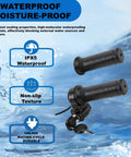Full Twist Throttle For Q20 And Q20 Pro Lite Ebikes 3 Pin Universal Waterproof Throttle With 2 Keys, shown with blue water background
