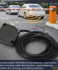 Photoelectric Switch Diffuse Reflection Sensor With 3 Meter Detection Range And Screw Pack next to road barrier