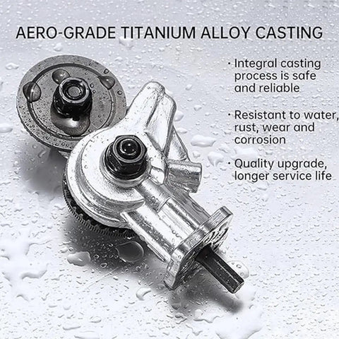 Heavy Duty Drill Attachment Metal Cutter Nibbler Tool For Sheet Metal Work, titanium alloy casting close-up.