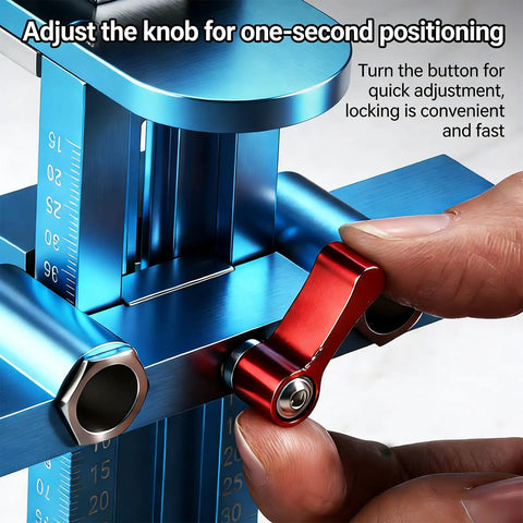 Zero Headache Cabinet Door And Drawer Alignment Jig Kit For Quick Woodworking Projects adjustable aluminum fixture with knob for quick alignment