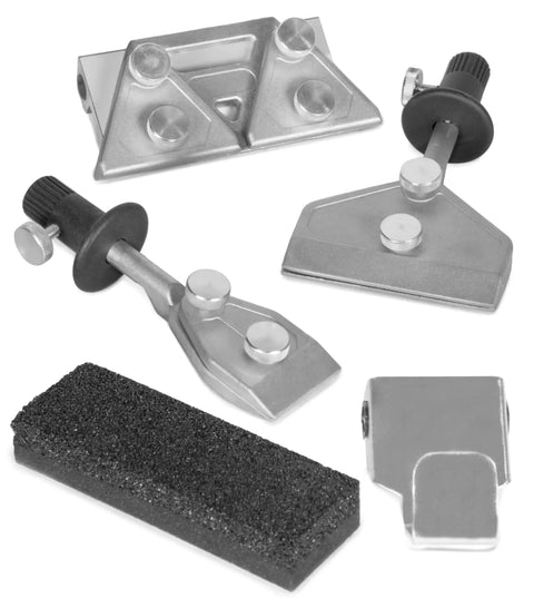 Blade Revival All In One Sharpening Accessory Kit With Long Knife Jig, Short Knife Jig, Axe Jig, And Scissors Jig for 10 Inch Systems