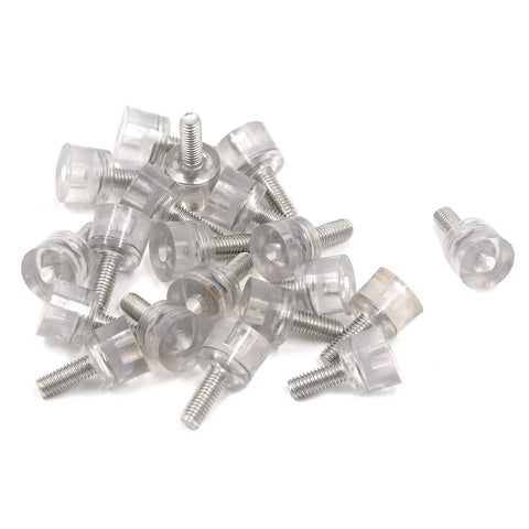 Mini Adjustable Furniture Leveling Feet M5 Thread Diameter 5mm Base Width 13mm Total Height 23mm For Chairs Desks Tables Pack Of 20