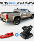 Heavy Duty Bed Step Relocation Bracket Kit For 2024 To 2026 Toyota Tacoma showing OEM recovery point mount and bed step.