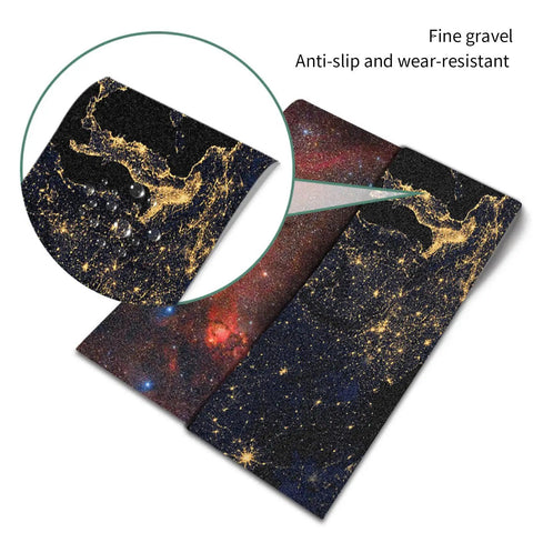 Detailed view of Grippy Grip Tape Sandpaper for Skateboards and Electric Scooters, pro grade anti-slip foot pad with fine grit.
