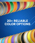 Overture PLA+ 1.75mm filament spools, 1 kg, assorted colors for 3D printers