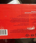 Product box of Pro Grade Press Tool With One Key Kit For Half To 4 Inch Copper And Steel Pipe 18V, showing specifications.
