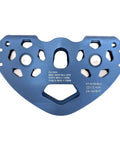 Heavy Duty Aluminum Zip Line Pulley System For Backyard Climbing Hauling And Rigging With Smooth Stainless Steel Bearings In Blue