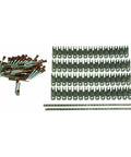 Stainless Steel Self Setting Alligator Belt Rivet Fasteners No Fuss 7 Inch With Pins And Splices 4 Pack Durable Rust Resistant