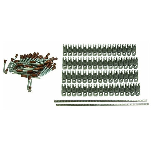 Stainless Steel Self Setting Alligator Belt Rivet Fasteners No Fuss 7 Inch With Pins And Splices 4 Pack Durable Rust Resistant