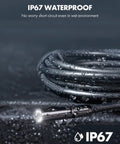 IP67 waterproof 1920P Endoscope With Light Snakes Through Tight Spots Like A Pro, cable with water droplets, close-up view