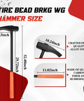 32 Inch Heavy Duty Bead Breaker Hammer With Duckbill Tire Iron dimensions and material details shown