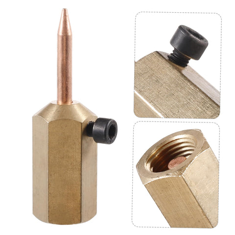 Seamless Electric Welding Hammer Kit For Auto Body Repair With Pro Grade High Strength Welding Magnets Iron Welding Needle And Wire Brush For Metal Shaping Dent Removal Chipping Slag Tool Set - close-up of iron welding needle.