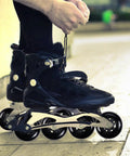 Inline Skate Wheels 64mm 70mm 72mm 76mm 80mm Set With ABEC 9 Bearings For Indoor And Outdoor Use on skates in action