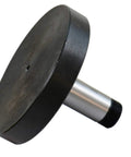 Precision 5C Collet To 1 X 6 Inch Lathe Faceplate Adapter with tool steel shank, used for secure machining setups.