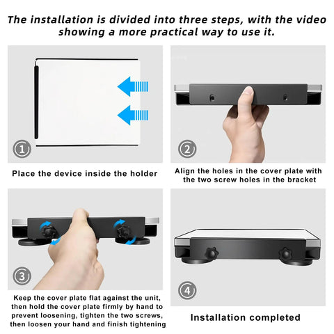 Installation steps for Out Of The Box Ready Magnetic Mount Kit For Mini Mount No Assembly Needed Weatherproof Stainless Bracket.