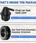 Gas Golf Cart Fuel Tank Vent Assembly With Insulator Grommet Repair Kit For Club Car DS 1992-2015 And Precedent 2004-2019