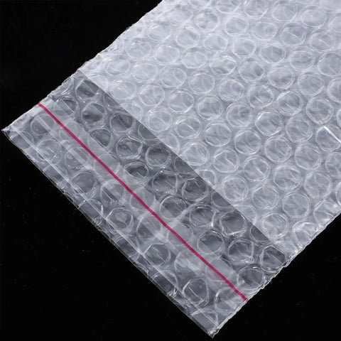 Fifty Pack Small Bubble Mailers 10x10 Plus 3cm Self Seal Padded Envelopes Double Layer Thickened Shockproof Shipping Bags close-up