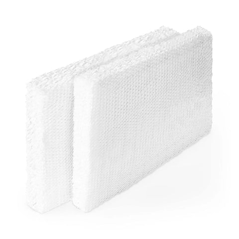 Two Pack Replacement Humidifier Wick Filters One Inch Thick For Evaporative Humidifiers Including EV100 EV200 EVDC300 EVDC500 EVDC505 And Baby Huey Easy Fit Disposable White Must Have