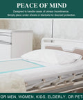 No Sweat Extra Large Adult Incontinence Bed Pads Disposable 40X36 Heavy Duty Pee Pads For Beds on a hospital bed.