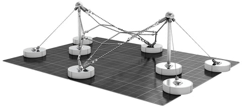 Magnetic Modular Kit For Engineering And Architecture Education That Lets You Build Bridges And Cable Structures Hands On