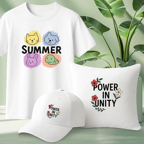 Printable Heat Transfer Paper For Light Fabrics 8.5 By 11 Inches Pack Of 20 Sheets For Inkjet Iron On T Shirts Pillow Cap