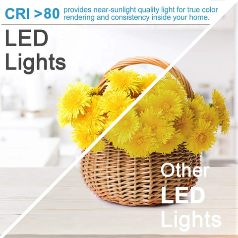 2 Inch LED Recessed Lighting Kit Energy Saver Dimmable Downlight 3W Replaces 35W Halogen CRI80 5000K Daylight White comparison image