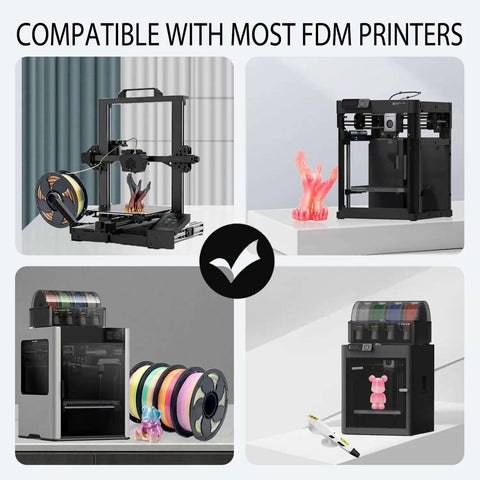 Compatible FDM printers with Glow In The Dark Gradient Rainbow 1.75mm PLA Filament For 3D Printing 0.25kg Small Spool