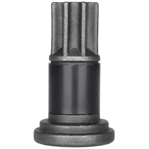 Close-up of engine barring tool drive end with splined shaft and flange for Cummins B/C series and 5.9L diesel engines