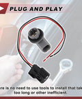 Side Marker Light Socket Wiring Harness Kit For Honda Civic 2016 2021 Replace No 33304TETH01, plug and play installation