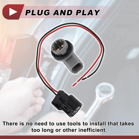 Side Marker Light Socket Wiring Harness Kit For Honda Civic 2016 2021 Replace No 33304TETH01, plug and play installation