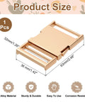 Metal Quick Side Release Buckle 25mm Collar Clip For Flat Webbing Leather Straps Harness Backpacks Light Gold Finish
