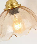 UBNMIUBV Modern Industrial E27 Gooseneck Vintage Brass Wall Sconces Glass Shade with warm light for indoor use.