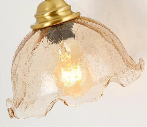 UBNMIUBV Modern Industrial E27 Gooseneck Vintage Brass Wall Sconces Glass Shade with warm light for indoor use.