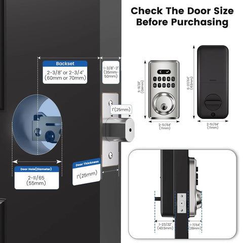 Slick Keyless Entry Deadbolt Smart Lock Delivering 100 Guest Codes And Backup Keys For Front Door Straightforward Install Tight Security Shield Weather Proof Touchscreen Interface