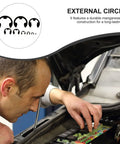 Mechanic using All In One External Circlip Retaining Rings Kit with 328 Pieces in Black Manganese Steel on car engine