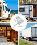 Built Tough 304 Stainless RV Door Holder And Hold Open Latch For Trailers 4 Inch outdoor use on vehicles and shop doors