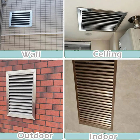 Snag This Hella Sturdy 304 Stainless Steel Vent Grille Access Panel With A Removable Filter Tray And No Sweat Mounting For Standard Drywall Or Ceiling Cutouts in wall, ceiling, outdoor, and indoor settings.