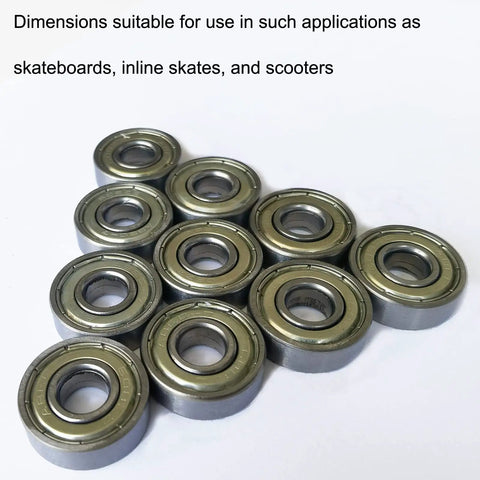Pack Of 50 608 ZZ Ball Bearings Double Metal Shielded Miniature Deep Groove Bearings for skateboards and scooters