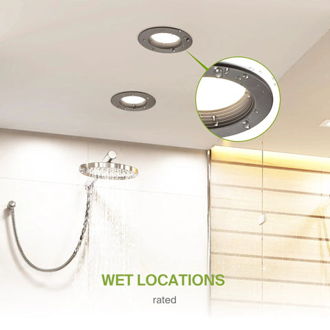 Straight Up Premium Six Pack Bronze Iron Baffle Led Recessed Retrofit Wafer Ceiling Lights Featuring Five Cct Tuning Slick Slim Frame And No Sweat Triac Dimming For Easy Glow