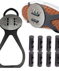 Stunt Ready Bicycle Sparks Kit With Flint Pads And Foot Brake Sparks For Skateboards And Riding Shoes Eye Catching Performance Set 1 Shoe Cover And 4 Flint Pads showing components including shoe cover and flint pads.