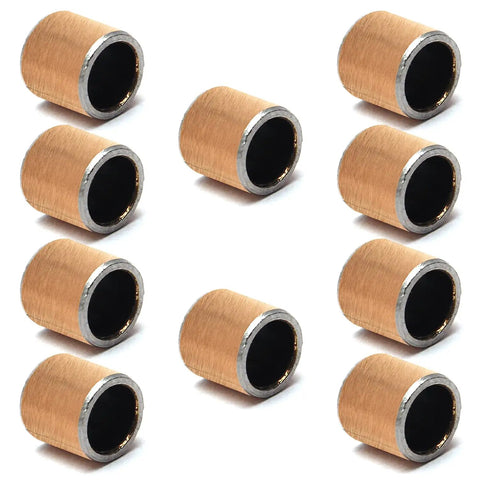 Ten Pack Heavy Duty Oilless Bushing Sleeve Bearings With Zero Sweat Maintenance Free Design And Built Tough Carbon Steel Core for smooth spin.