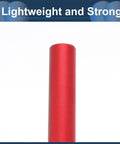 Lightweight 27.2x300mm Aluminum Alloy Bike Seat Post Red Universal Saddle Post For Mountain And Road Bikes, Fits Most Clamps