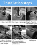 Installation steps for 15-Piece Thread Insert Repair Kit For M14x1.5 Female Threads With Drill, Tap, Wrench